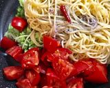 ヤリイカとトマトの冷たいパスタ作り方6写真
