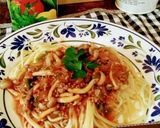 野菜ジュースで子供喜ぶミートスパゲティ作り方8写真
