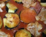野菜ジュースdeなすと鶏の簡単煮作り方5写真