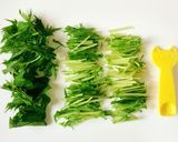 油揚げと水菜の小鉢作り方1写真