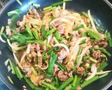 牛肉とニラのコッテリ醤油炒め作り方6写真