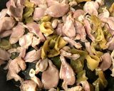 節約＊砂肝の搾菜炒め作り方3写真