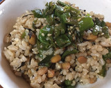納豆とししとうの味噌炒めのご飯作り方3写真