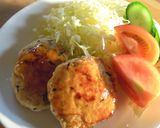 まめ&ひじき入り♪あんかけ豆腐ハンバーグ作り方6写真