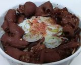 築地気分 わが家のホルモン丼作り方5写真