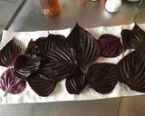 シソ(紫蘇)のおかずおつまみ(田舎の味)作り方1写真