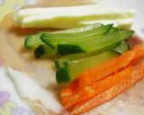 くるっ♬♫生ハムｄｅ野菜巻き～サラダ♥作り方2写真