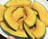 南瓜と高野豆腐のチャンプルー作り方1写真