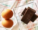 ✩卵とチョコレート簡単ガトーショコラ✩作り方1写真