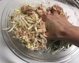切るのはネギだけ♪お手軽もやし餃子作り方4写真