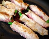 簡単！平さやいんげんとエリンギの肉巻き作り方4写真
