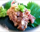 タレ絶品！クセになる美味しさ鰹のなめろう作り方14写真
