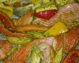 鮭と夏野菜のグリル♪バジル♪作り方3写真
