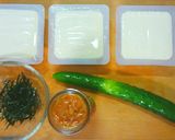 冷やっこのきゅうりとなめ茸のせ作り方1写真