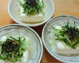 冷やっこのきゅうりとなめ茸のせ作り方9写真