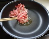 セロリと豚肉の炒め物作り方2写真