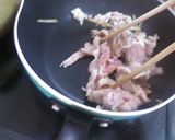にらと豚こまと卵のオイスターソース炒め作り方4写真
