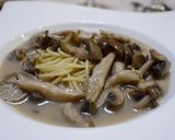 きのこのミルクスープパスタ作り方7写真