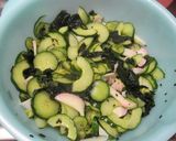胡瓜とワカメの爽やか酢の物♪作り方4写真