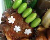 ★お弁当の飾りつけ★餃子の皮の花作り方7写真