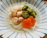 犬ご飯　たいパラ冷や麦作り方6写真