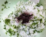 パセリに赤紫蘇、昆布茶のおにぎり作り方3写真