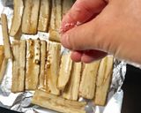 ノンフライ♪カリカリ黒糖ごぼう♡グリル焼作り方4写真