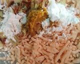 椎茸の鶏ひきのっけ焼き作り方1写真