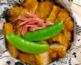 卵とじ甘辛カツ乗っけ☆夜勤弁当☆娘用作り方5写真