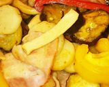 夏野菜とベーコンのソテー´ω`)作り方2写真