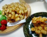 皮付きじゃが芋のサクサクコロコロかき揚☆作り方4写真