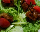 簡単★焼肉のレタス巻きサラダ作り方4写真