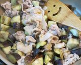 お茄子と豚バラ肉の炒め物作り方4写真