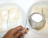 豆腐ステーキ♪簡単にんにく甘辛味作り方3写真