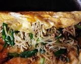 ニラともやしの♪カレー味チーズオムレツ♥作り方6写真