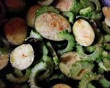 なすとゴーヤ♪チョイ辛焼肉のタレ炒め♥作り方3写真
