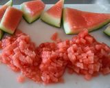 余ったスイカの活用法①☆すいか寒天作り方1写真