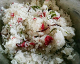 簡単！白だしだけで本格的☆梅しらすご飯作り方2写真