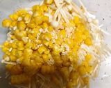 レンチン簡単!コーンとえのきのバター醤油作り方3写真