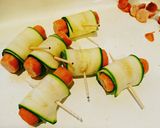＊ズッキーニのくるくる串揚げ３種盛り＊作り方3写真