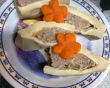 高野豆腐の海老と豚挽き詰め出汁煮作り方8写真