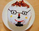 お父さんビックリ!簡単似顔絵誕生日ケーキ作り方4写真