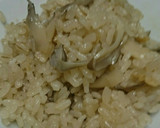 舞茸と押し麦の炊き込みごはん。作り方4写真