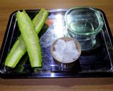 砂糖漬けゴーヤで☆ゴーヤの1分酢の物☆作り方1写真