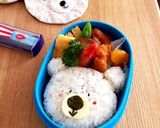 簡単すぎるシロクマのキャラ弁作り方1写真