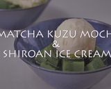 抹茶の葛餅～アイスのせ～作り方1写真