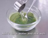 抹茶の葛餅～アイスのせ～作り方3写真