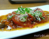 トマトと鶏肉の和風ジェノベーゼ冷製パスタ作り方20写真