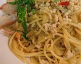 鶏そぼろと新生姜のパスタ作り方4写真