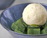 抹茶の葛餅～アイスのせ～作り方18写真